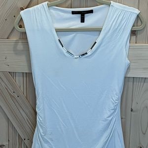 WHBM white stretch top, XXS